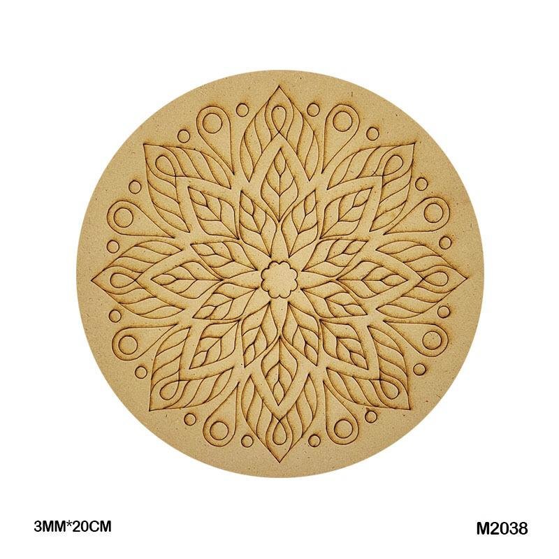 MDF Cutout Mandala Engrave (M2038) – 20CM