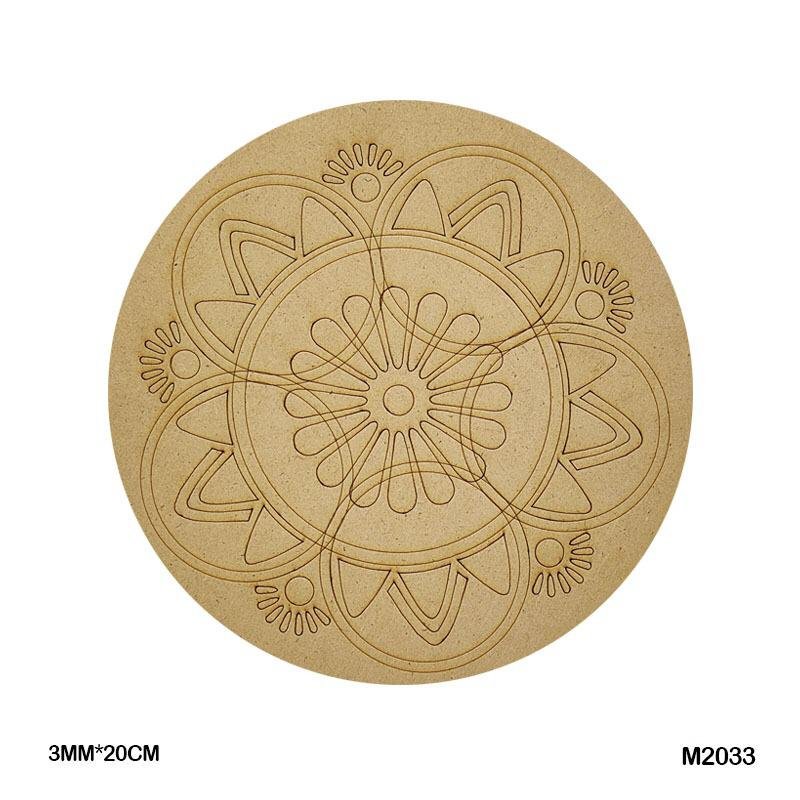 MDF Cutout Mandala Engrave (M2033) – 20CM