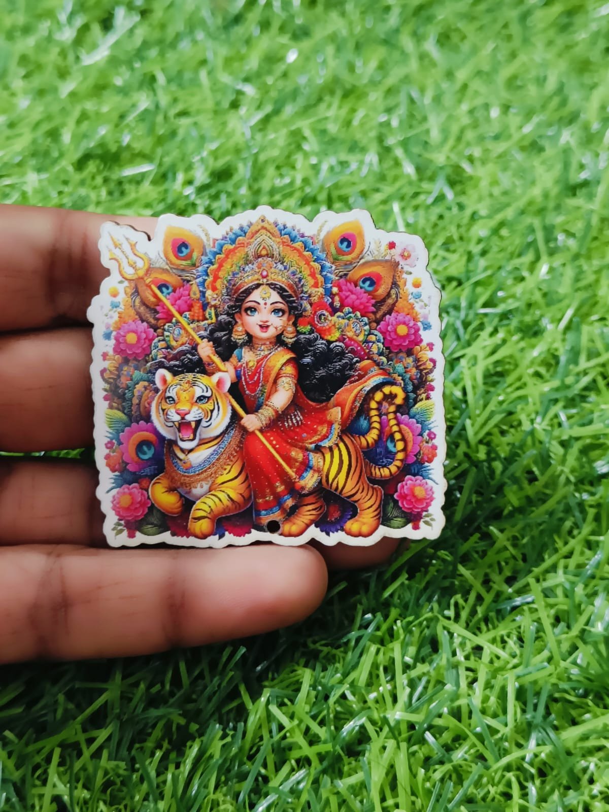 Durga Mata MDf Cut Out (2inch) - 5pc