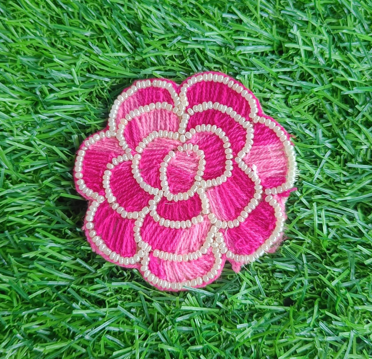 Flower Buti Patches (Pink) - 1pc