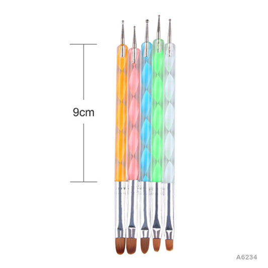 Emboss Tool with Brush Acrylic 2 Side - 5pc