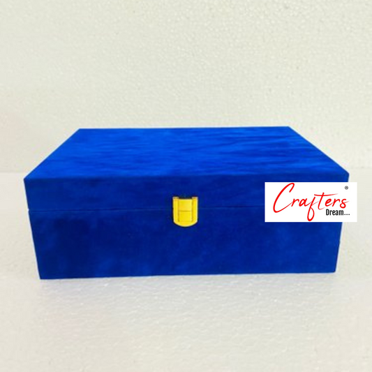 Suede Trunk Box  (Navy Blue) - 10*7 inch