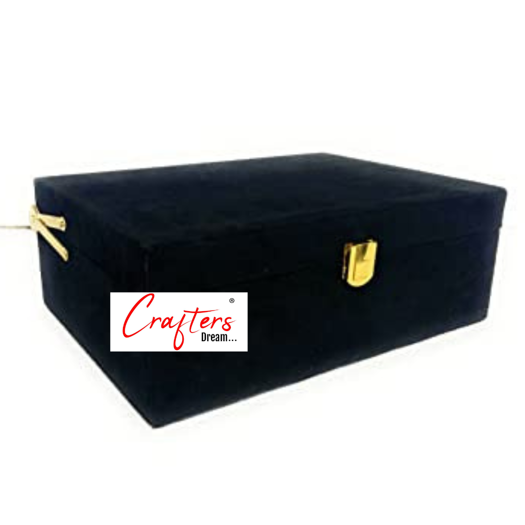Suede Trunk Box (Black)  - 10*7inch