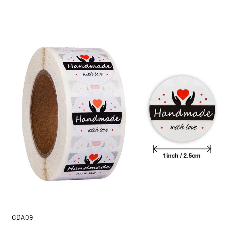 Handmade Sticker Roll - 500 Pieces each roll - CDA09