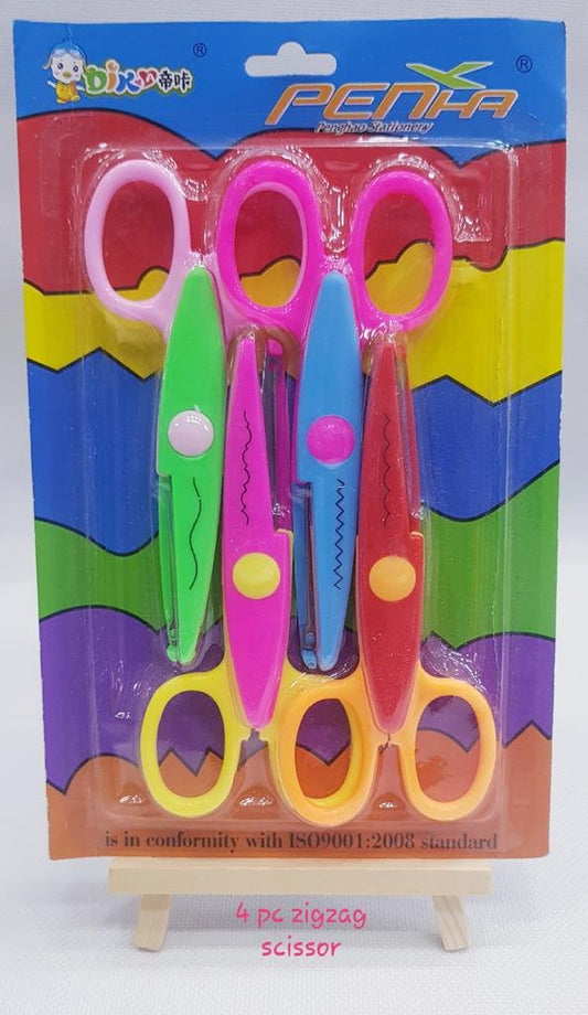 zig zag scissors-4 pieces