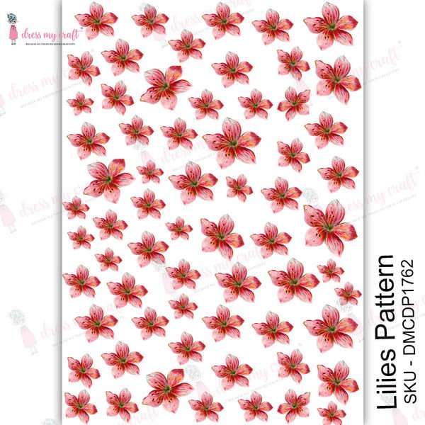 Lilies Pattern - Transfer Me (DMCDP1762)