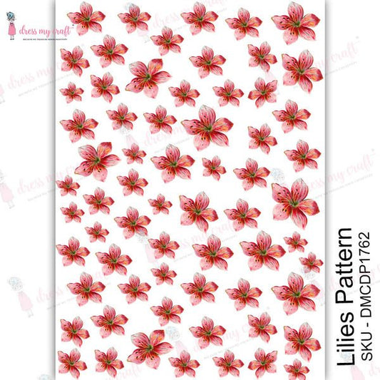 Lilies Pattern - Transfer Me (DMCDP1762)