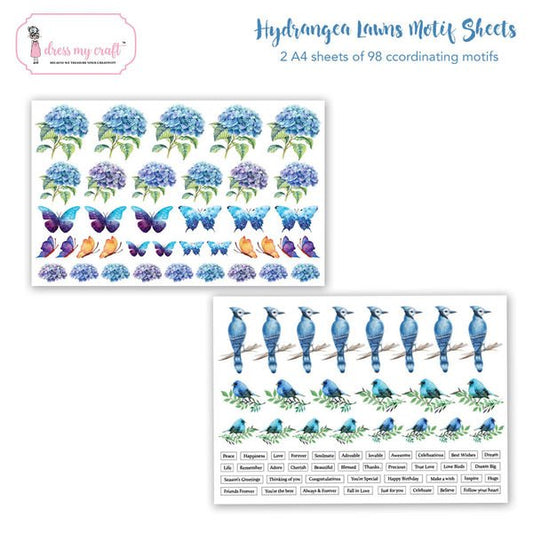 Hydrangea Lawns Motif Sheets