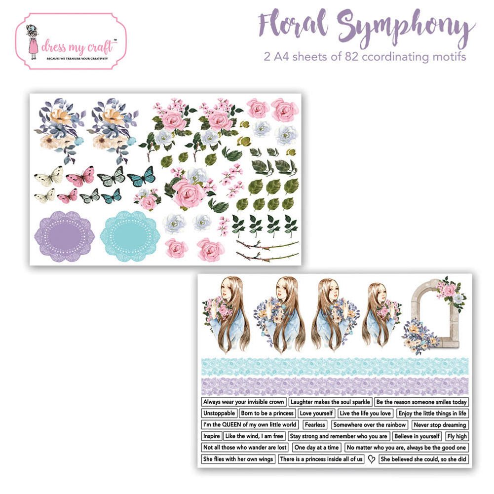 Floral Symphony Motif Sheets