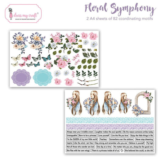 Floral Symphony Motif Sheets