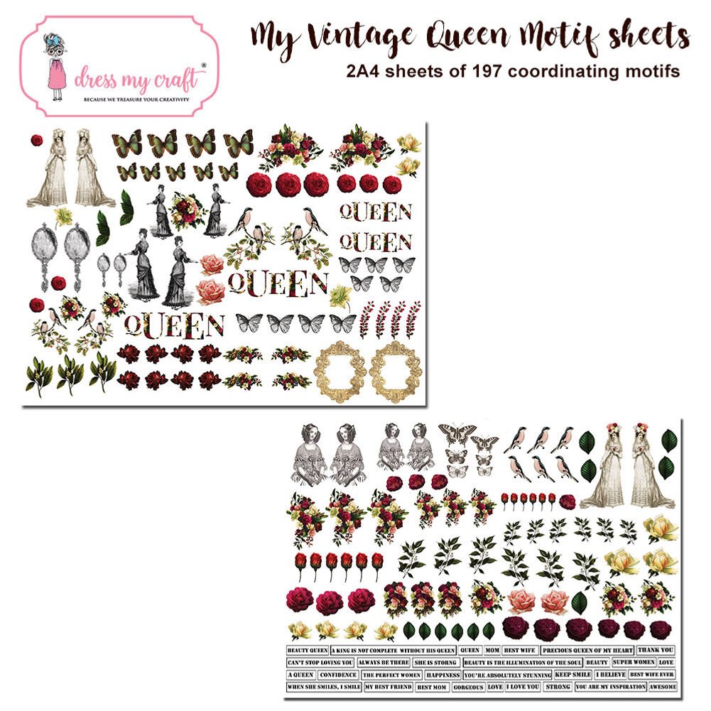 My Vintage Lady Motif Sheets