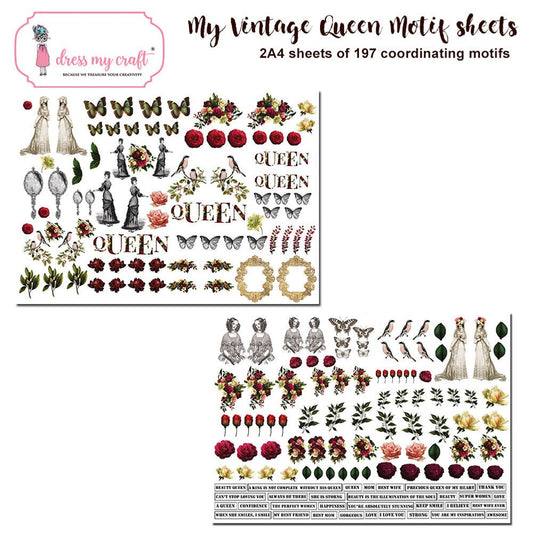 My Vintage Lady Motif Sheets