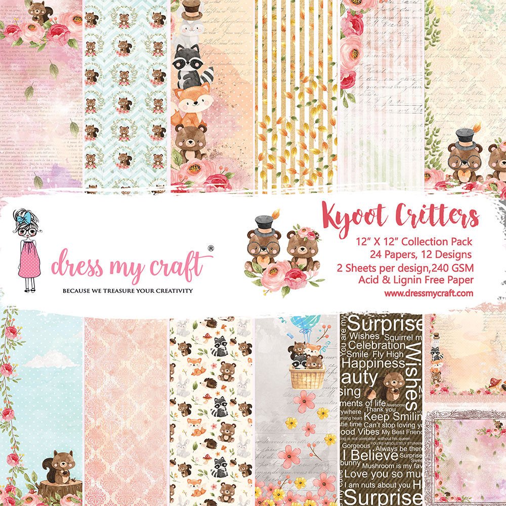 Kyoot Critters - 12*12'' Paper  Pad