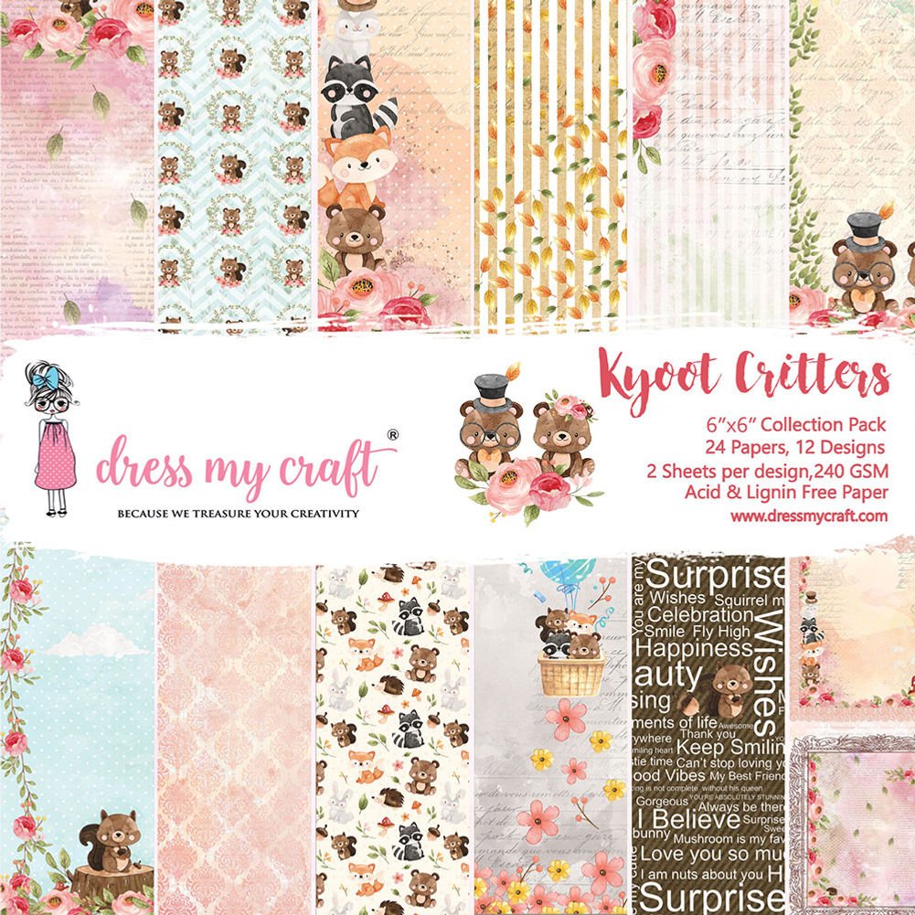 Kyoot Critters - 6*6 inch - Paperpack
