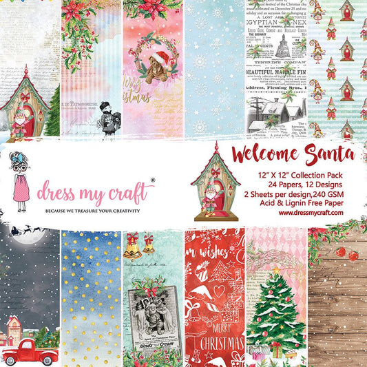 Welcome Santa -12*12'' Paper Pad