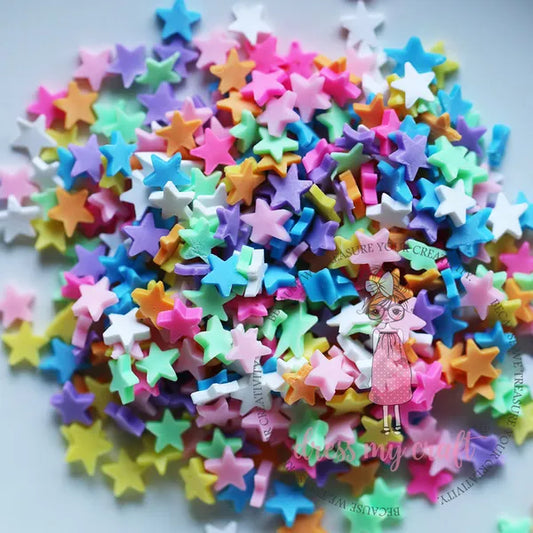 Multicoloured Stars Shaker Slices (DMC)