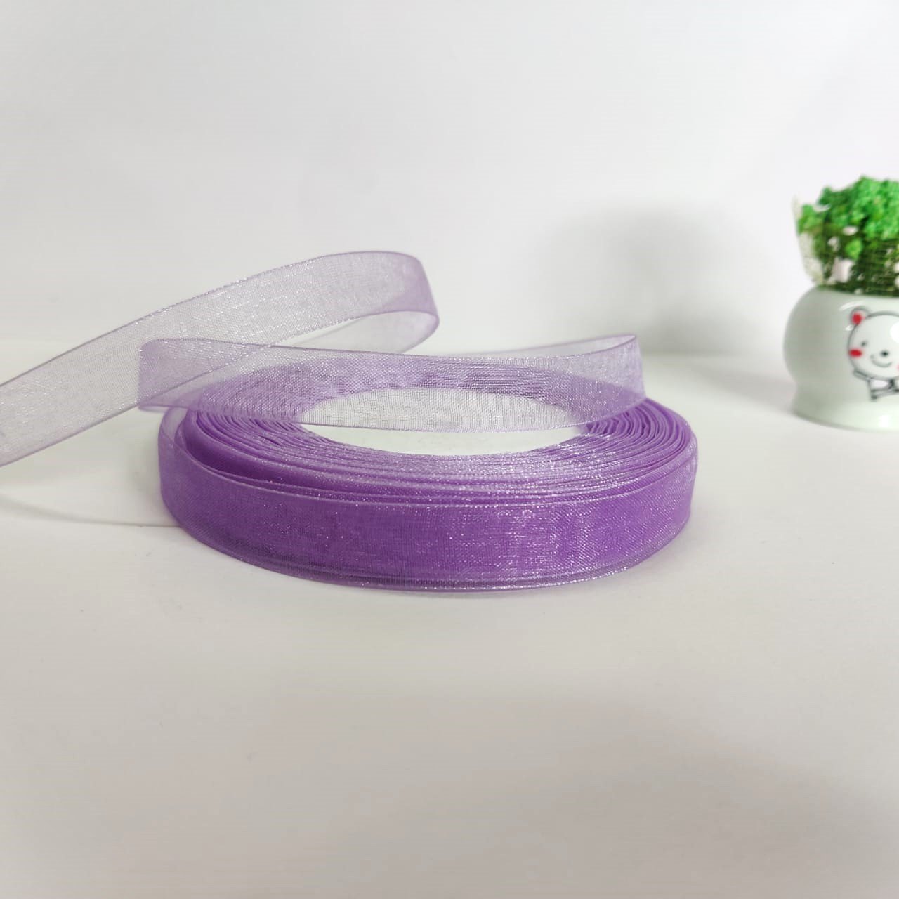 Dark Purple Organza Ribbon – 1/2inch