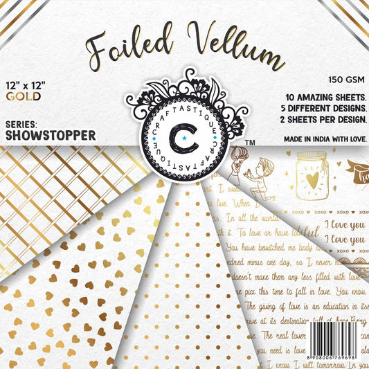 Gold Foil Vellum - 12*12"