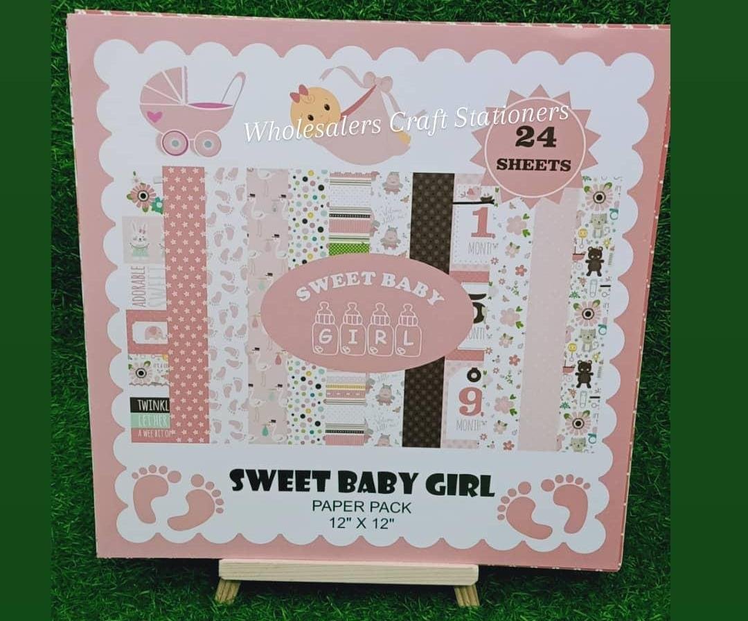 Sweet Baby Girl - 12*12" Paper Pack#23