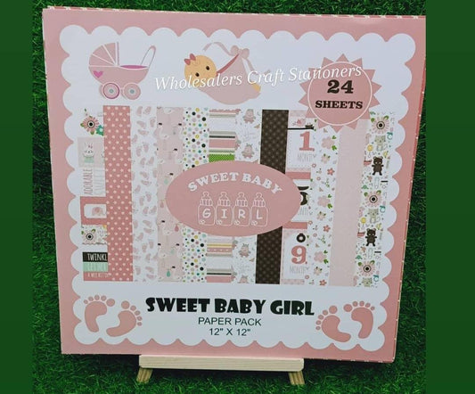 Sweet Baby Girl - 12*12" Paper Pack#23
