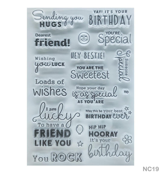 Clear Stamps NC19