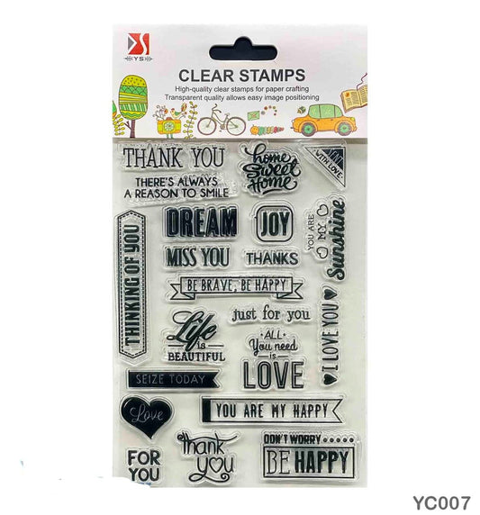Clear Stamps YC007