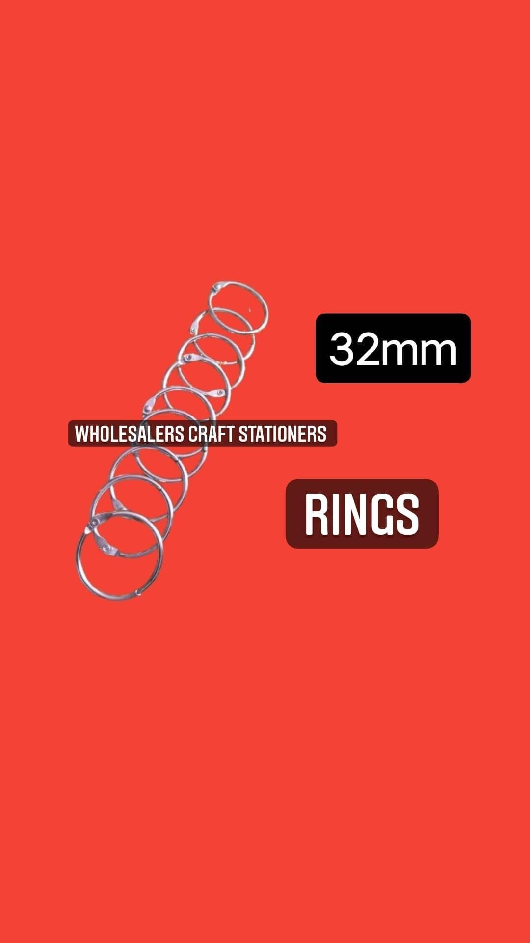 Scrapbook Rings 32mm