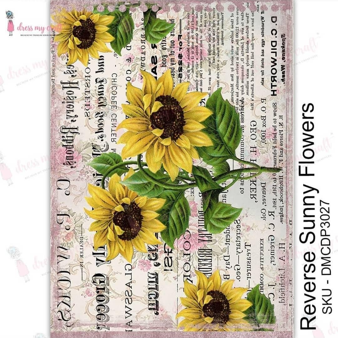 Reverse Sunny Flowers - Transfer Me (DMCDP3027)