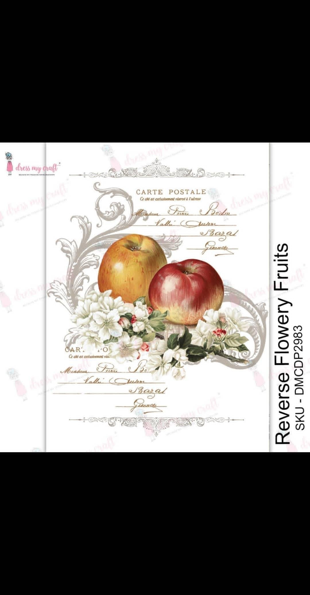 Reverse Flowery fruits - Transfer Me (DMCDP2983)