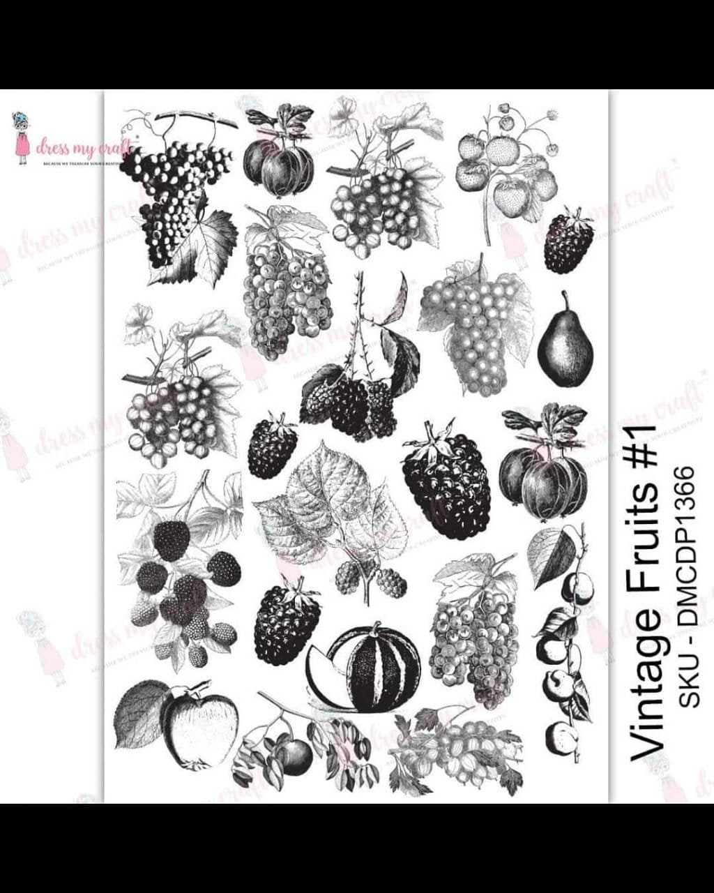 Vintage Fruits #1 - Transfer Me (DMCDP1366)