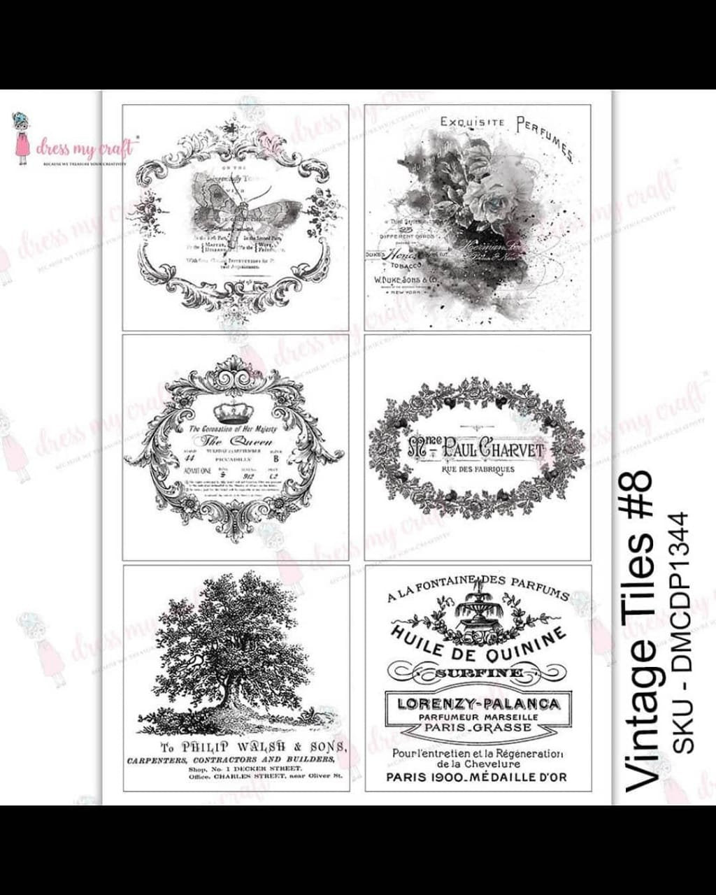 Vintage Tiles #8 - Transfer Me (DMCDP1344)