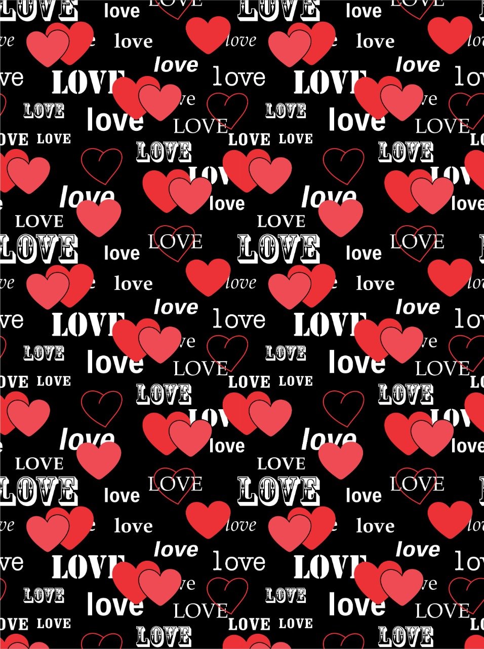 Red Heart Love-A4 Designer Sheet