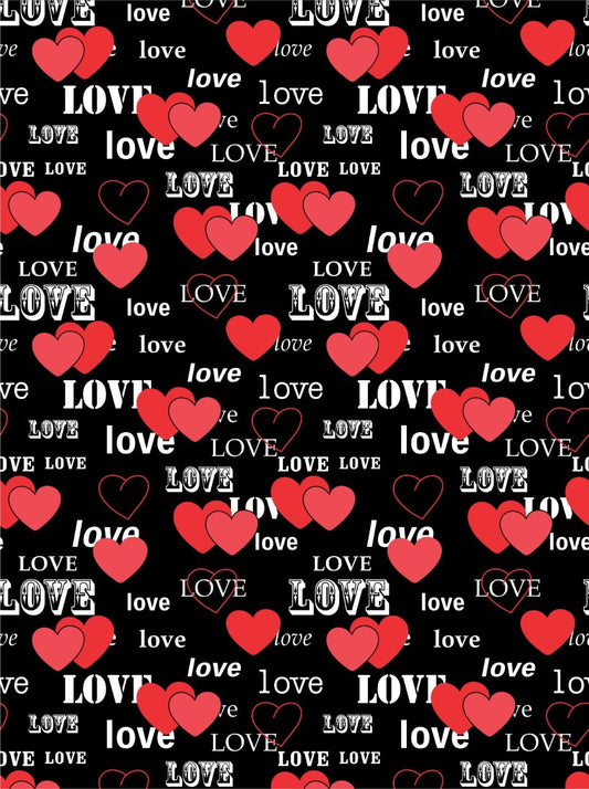 Red Heart Love-A4 Designer Sheet