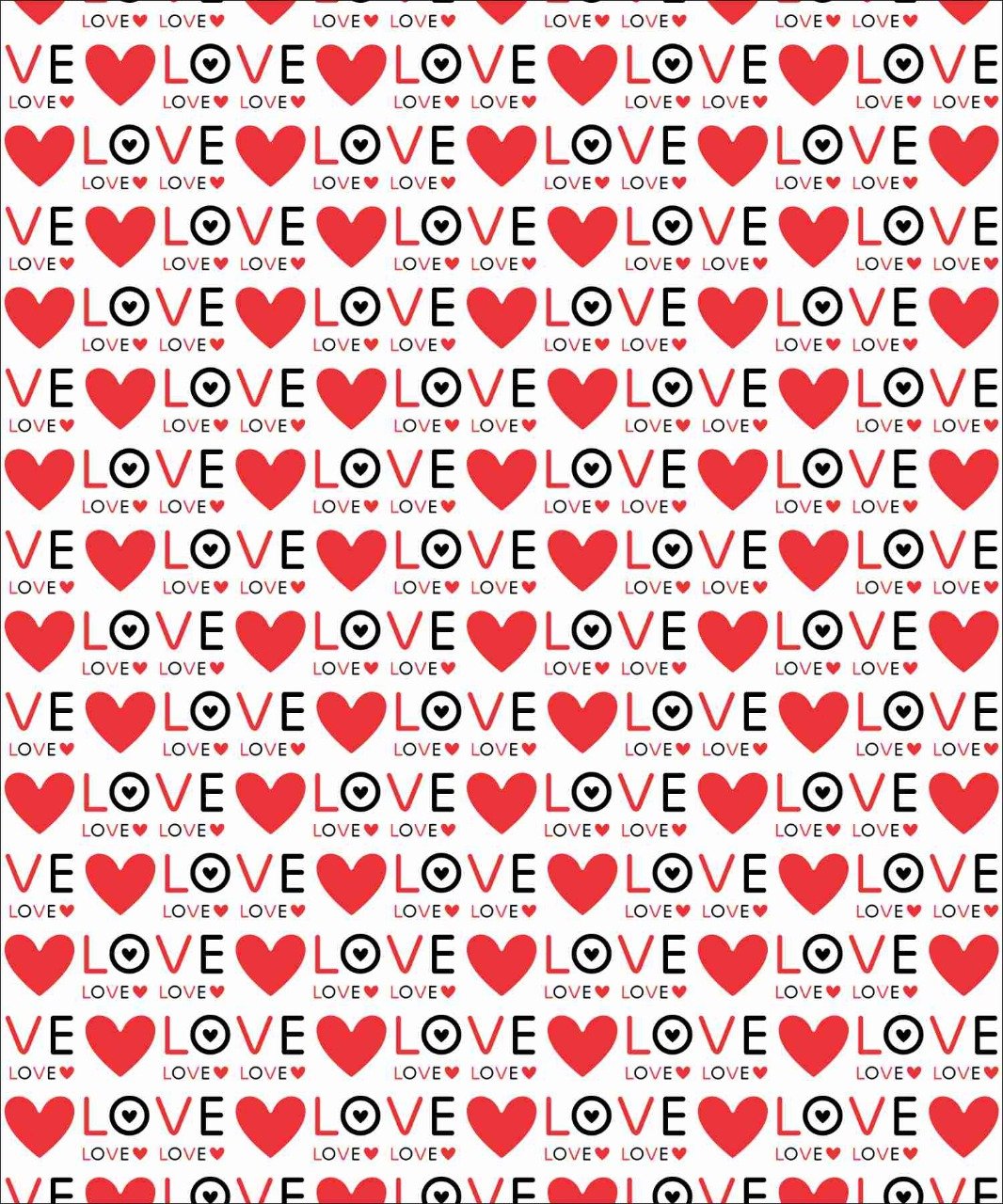 Love Heart -A4 Designer Sheet