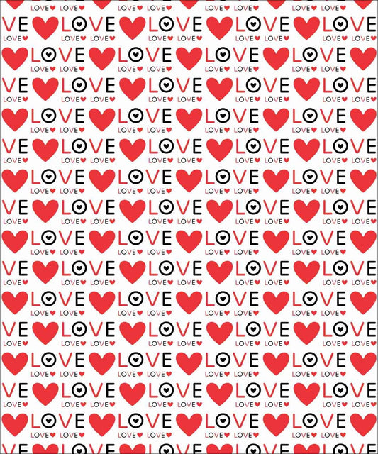 Love Heart -A4 Designer Sheet