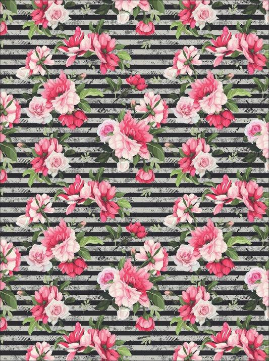 Pink Flower -A4 Designer Sheet