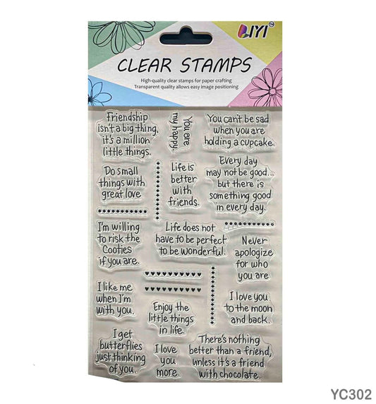 Clear Stamps YC302