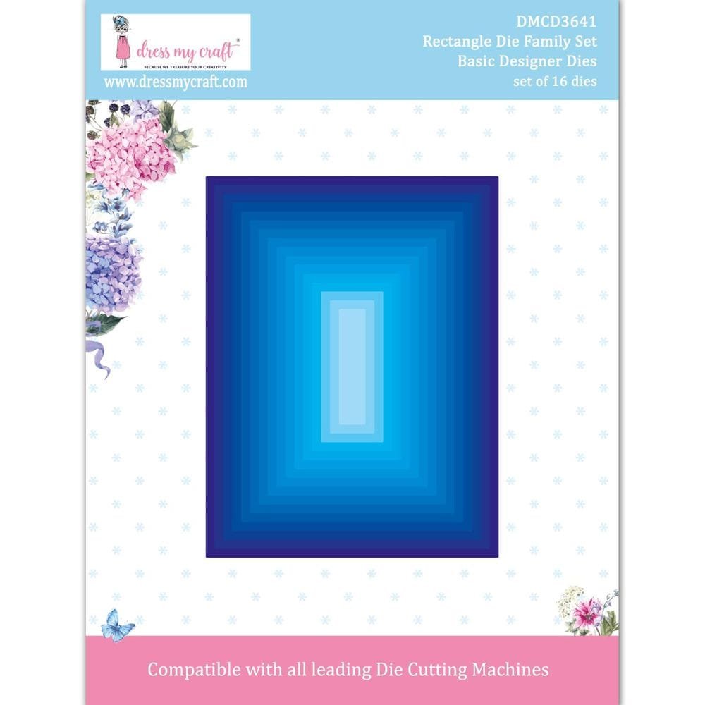Rectangle Die Family Set-Basic Designer Dies