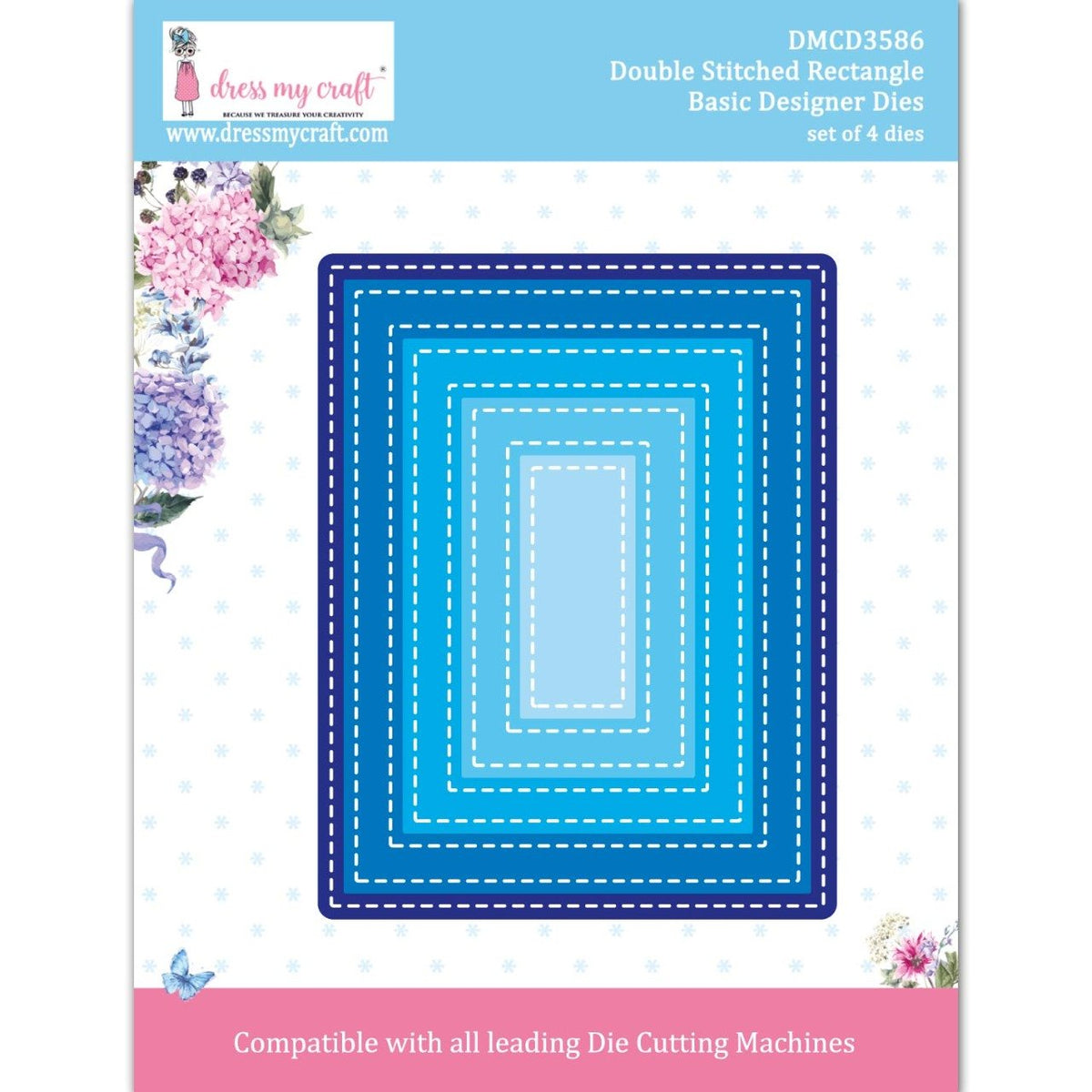 Double Stitched Rectangle-Basic Designer Dies