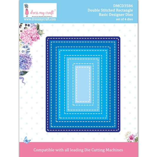 Double Stitched Rectangle-Basic Designer Dies
