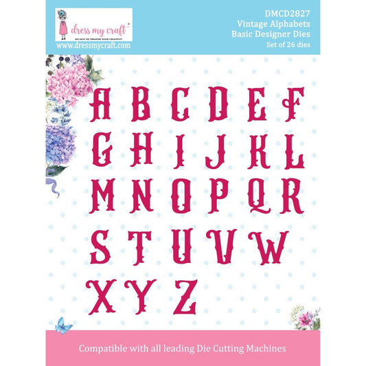 Vintage Alphabets-Basic Designer Dies