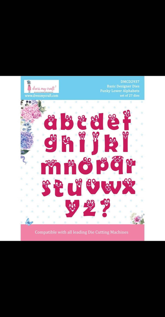 Funky Lower Alphabets - Basic Designer Dies