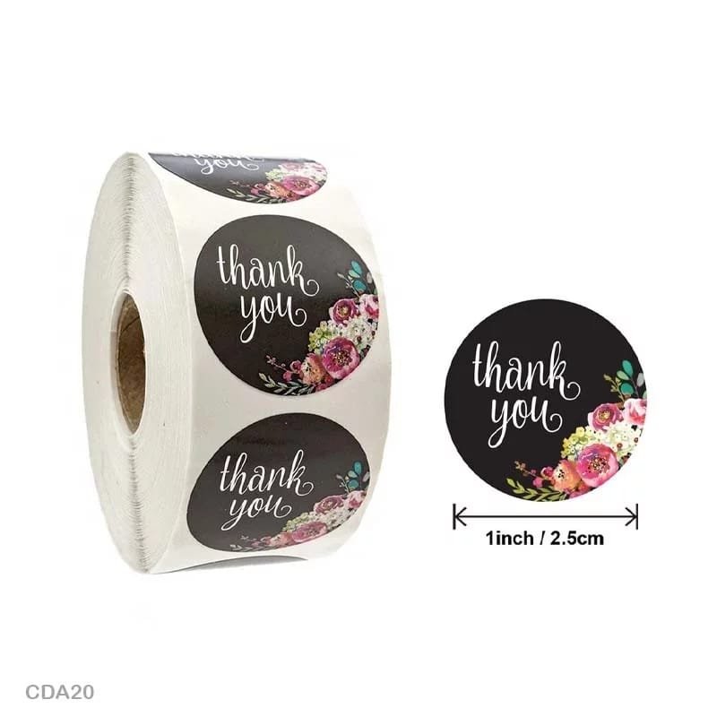 Thank You Sticker - 500 Pieces each roll - CDA50