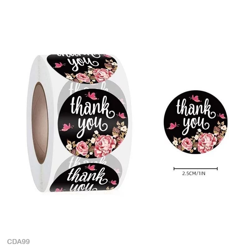Thank You Sticker - 500 Pieces each roll - CDA99