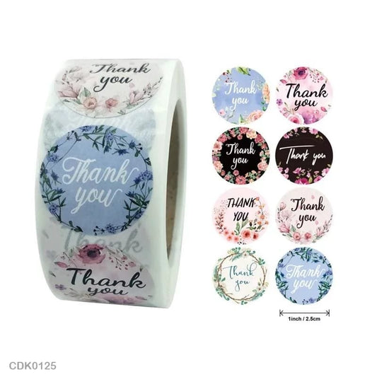 Thank You Sticker - 500 Pieces each roll - CDK01