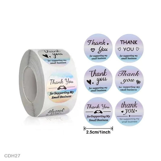 Thank You Sticker - 500 Pieces each roll - CDH27