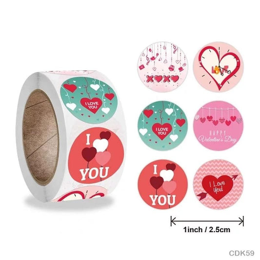 Love Sticker - 500 Pieces each roll - CDK59