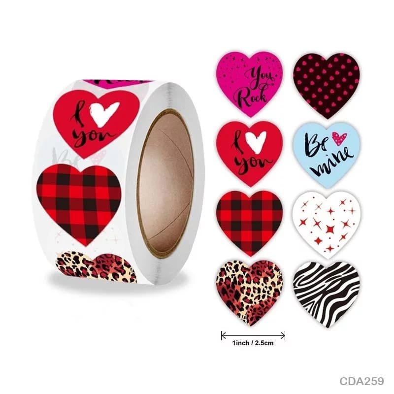 Love Sticker - 500 Pieces each roll - CDA259