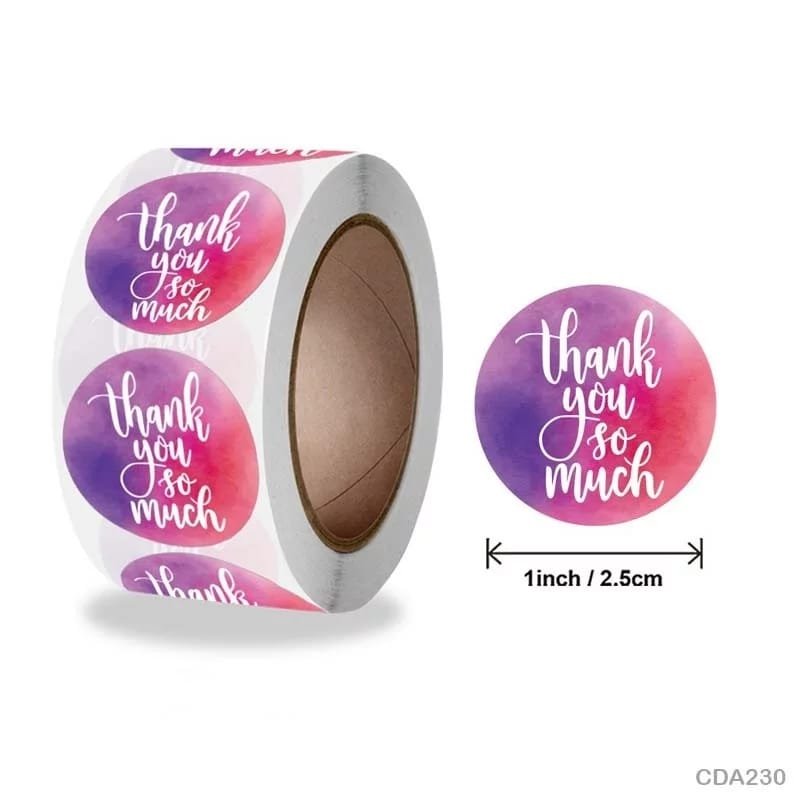 Thank You Sticker - 500 Pieces each roll - CDA230