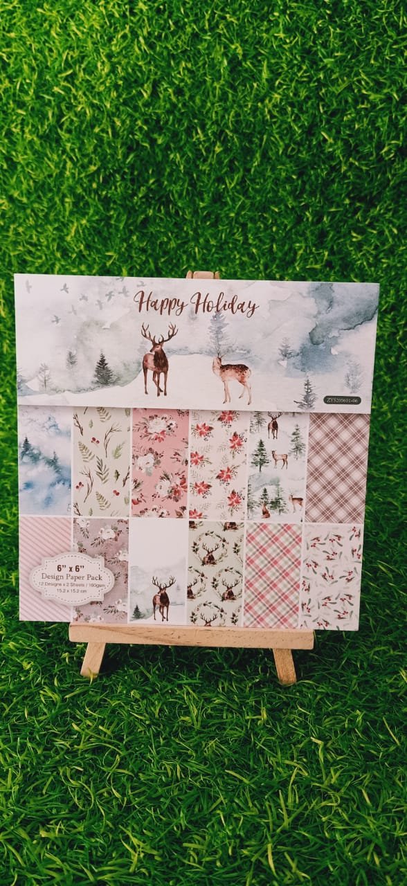 Happy Holiday -6*6 inch - Paperpack